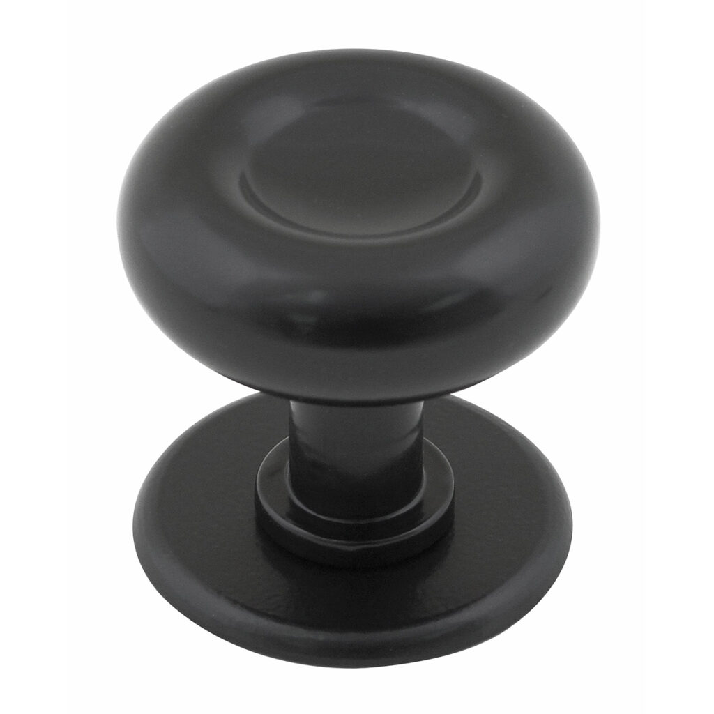 Stroud Centre Door Knob Flat Black Stonebridge